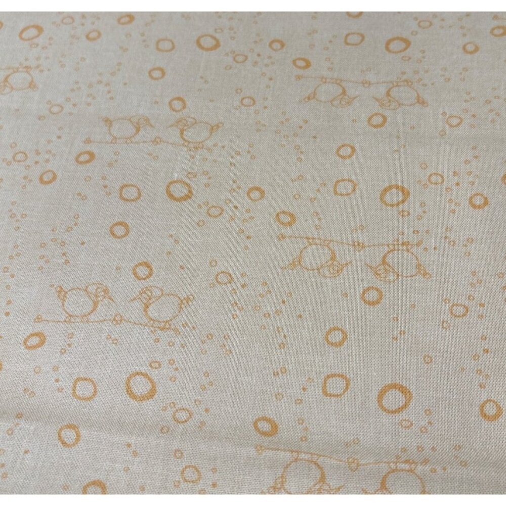 Cotton Quilting Fabric 18" x 18" Orange Bubble Print Lightweight by Connecting T
